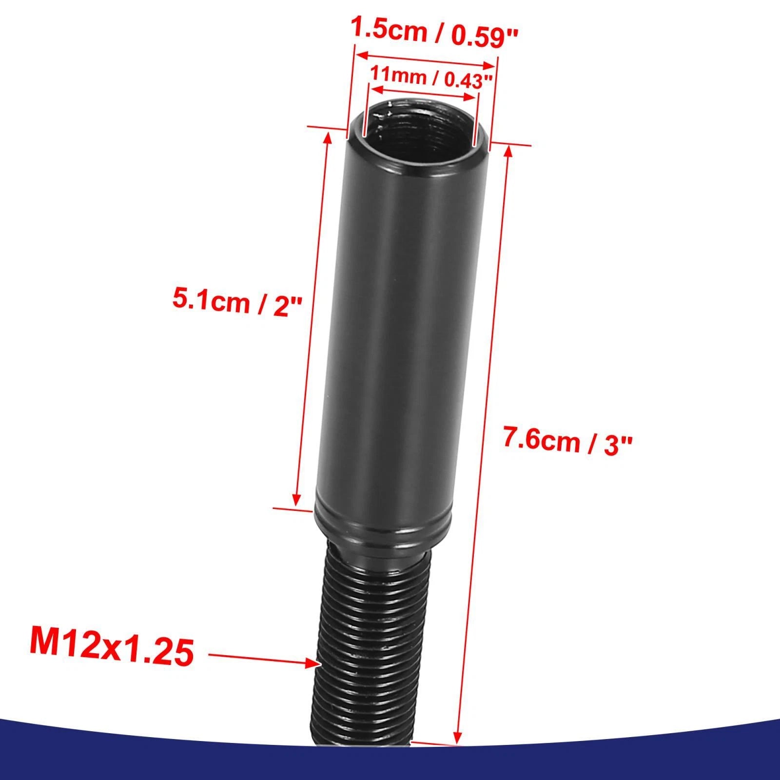 Gear Shift Knob Extender Lever 2 Inch for Subaru WRX (2013–2019)