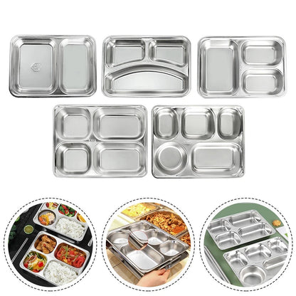 Set of 4 Divider Plates for Mess Hall Dinner Tray