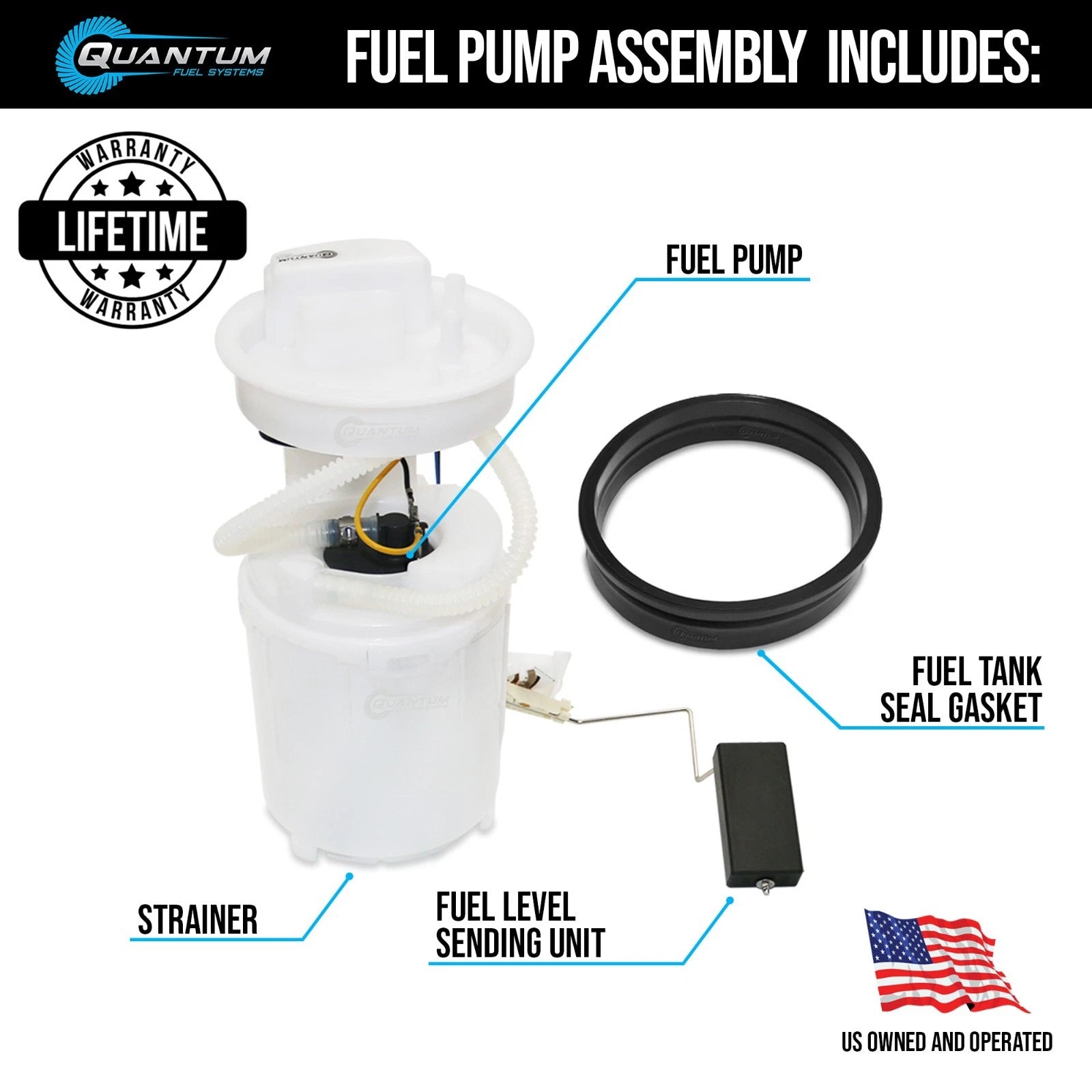 Direct Drop-In Fuel Pump Module Assembly for Audi A3 TT (1998–2009) E8424M