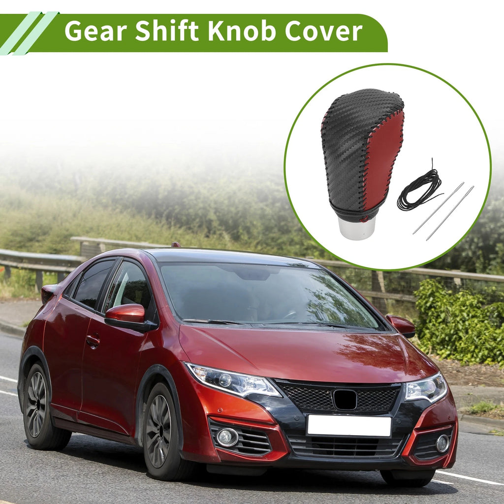 Gear Shift Knob Cover Replacement for Honda Civic (2016–2021) Carbon Fiber