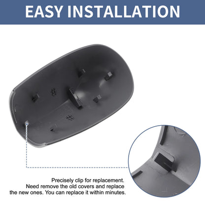 Right Driver Side Mirror Cover Cap for Fiat Punto (1999–2010) Gray