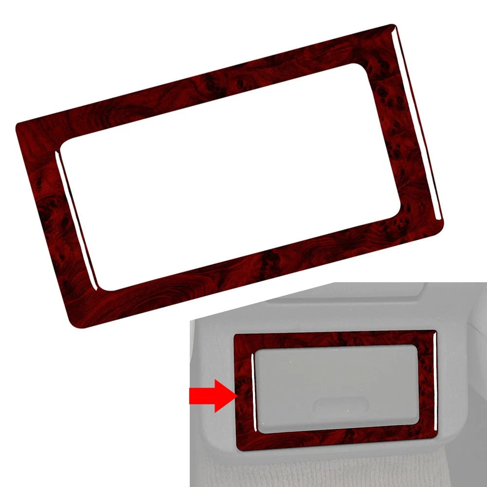 Red Wood Grain Rear Storage Box Frame Cover Trim for BMW 3 Series E36 (1994–1996)
