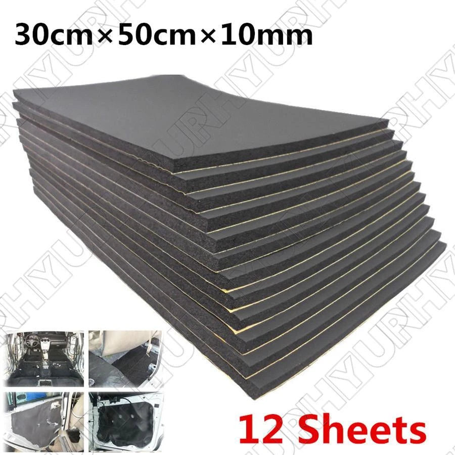 12pcs Sound Proofing Foam for Car (Noise Reduction)