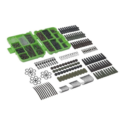173pcs Fishing Gear Set for Hooks Lures Swivels Snaps