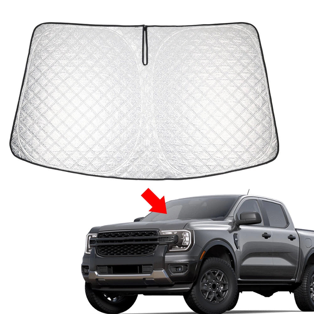 Foldable Windshield Sun Shade for Ford Ranger (2019–2025)
