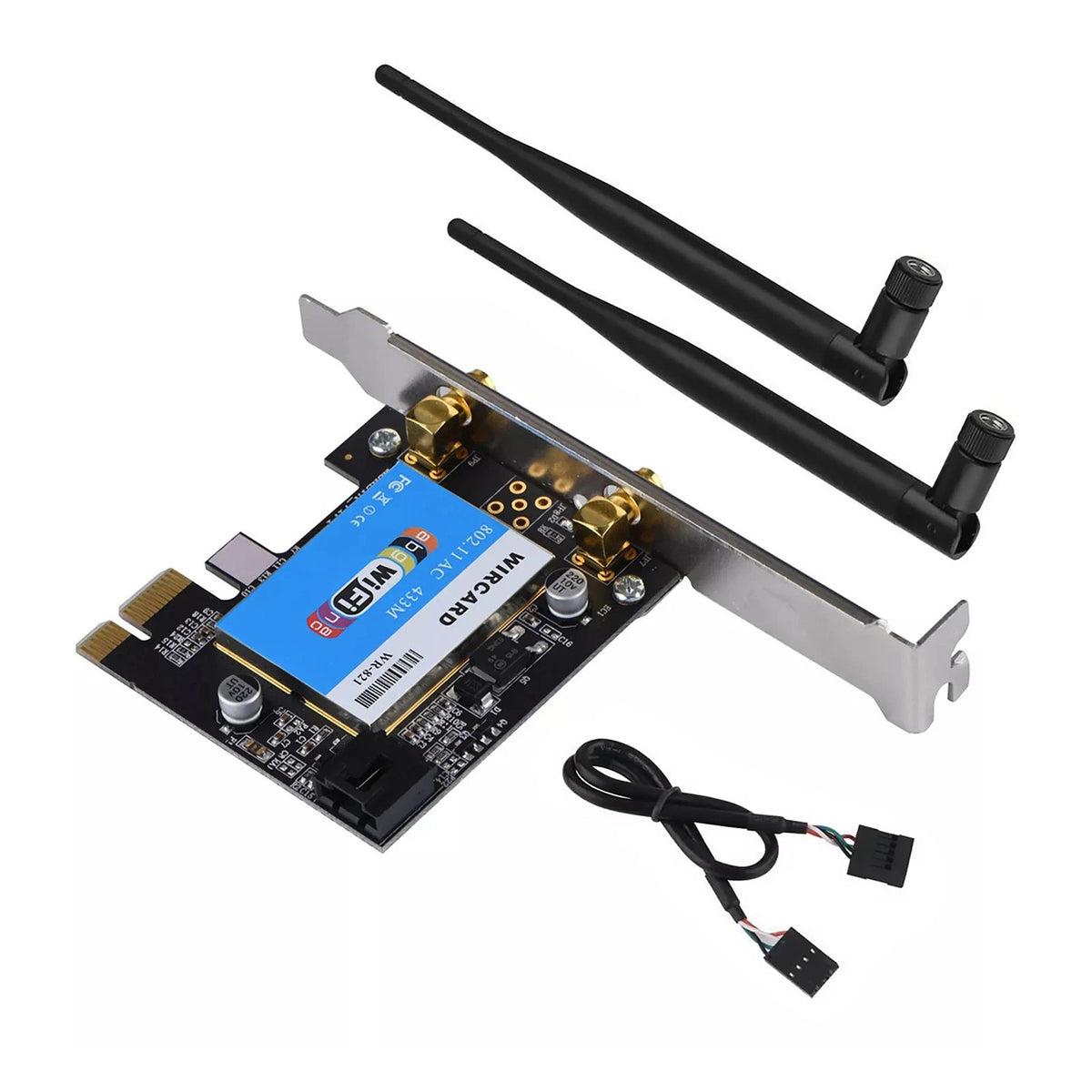 Dual Band WiFi Network Card for PCI-E (WiFi 2.4G/5G, Bluetooth 4.0)