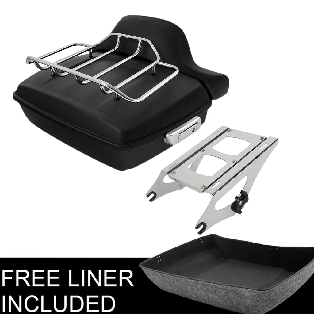 Matte Chopped Trunk Rack Backrest Pad for Harley Touring (2014–2023)