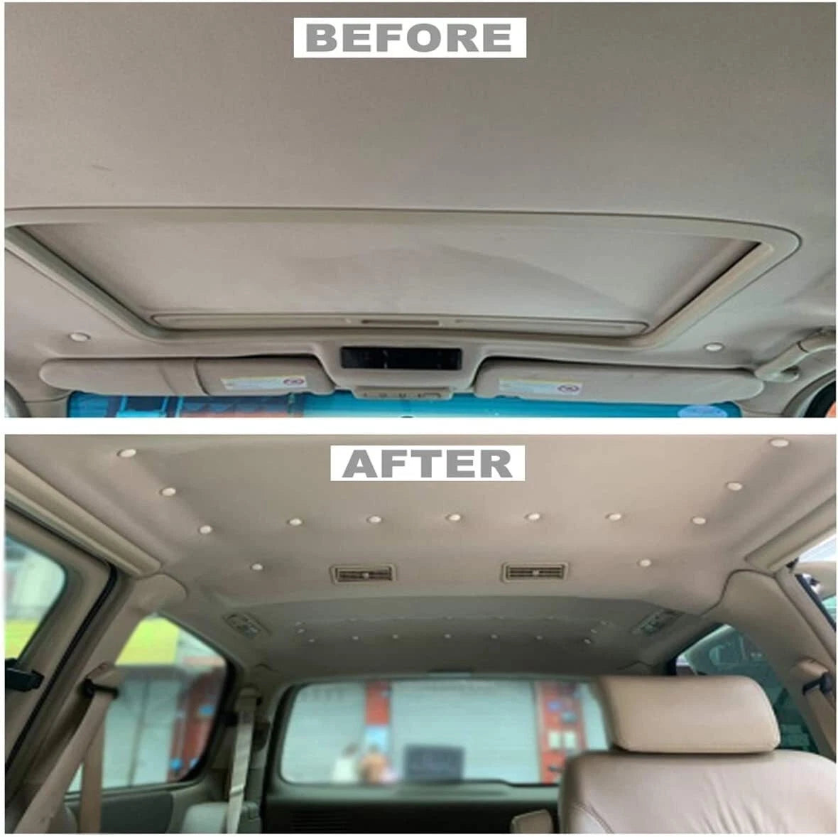 60 Pack Roof Repair Rivets for Car Headliner (Universal Fit)