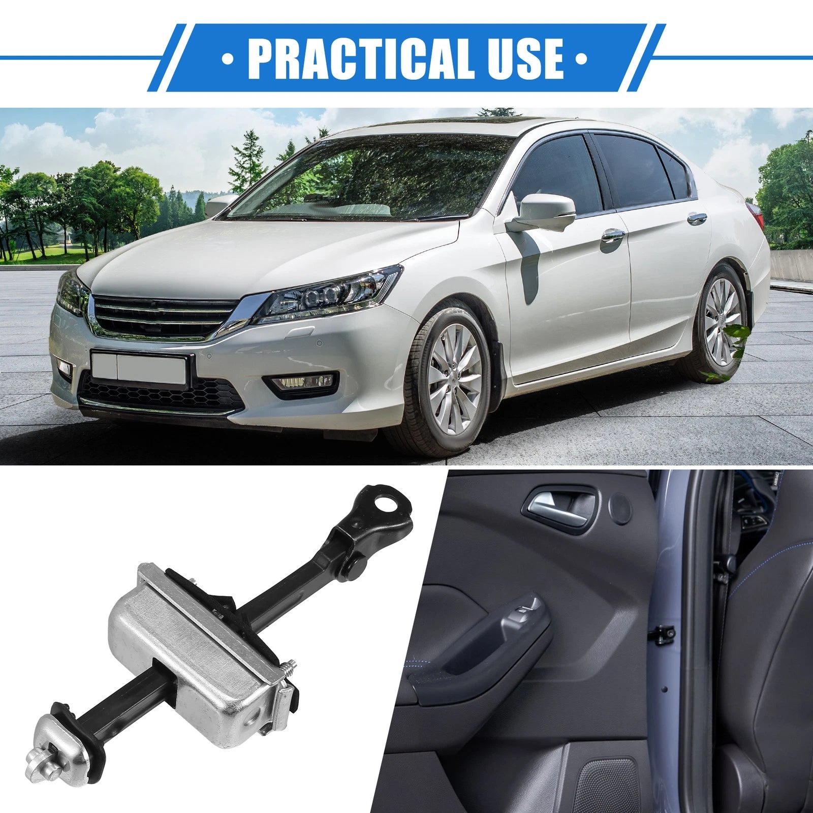 Front Door Check Stop Strap Replacement for Honda Accord (2003–2007) 2 Pcs
