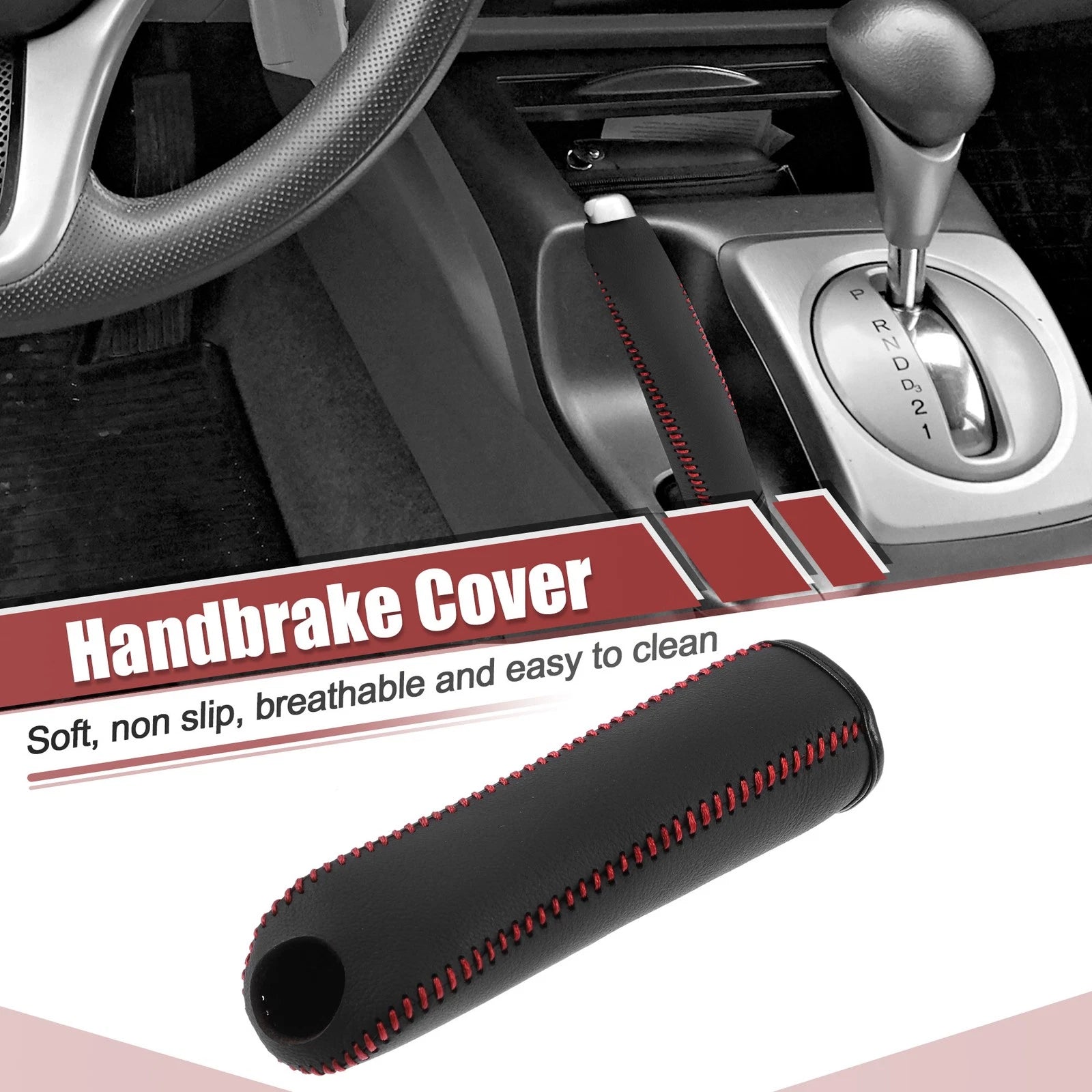 Faux Leather Handbrake Cover Replacement for Subaru Impreza Outback Legacy (2008–2017)