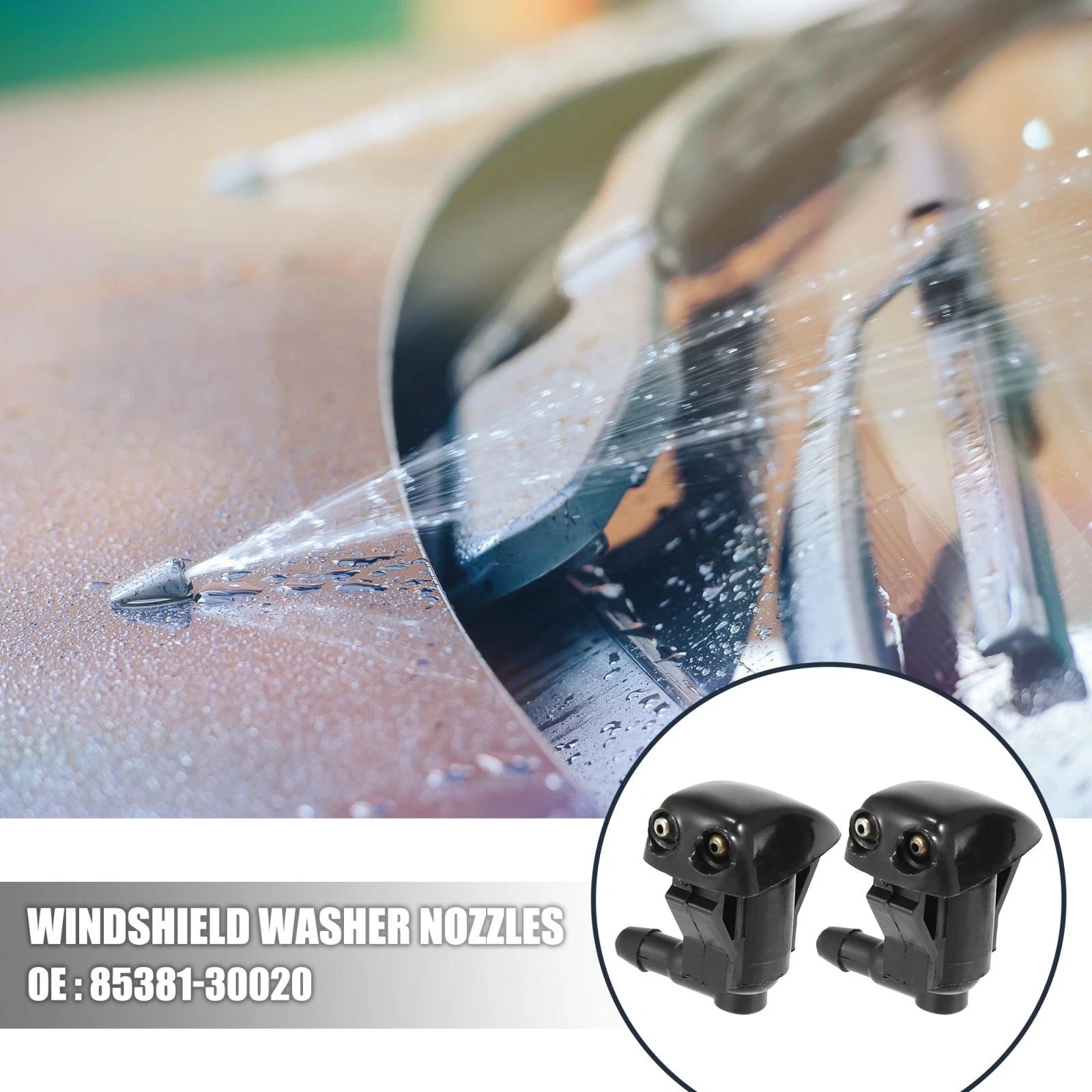 Front Windshield Washer Nozzles Replacement for Toyota Corolla (2002–2022)