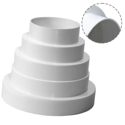 Duct Reducer Pipe Connector for Extractor Fan (80mm, 100mm, 120mm, 125mm)