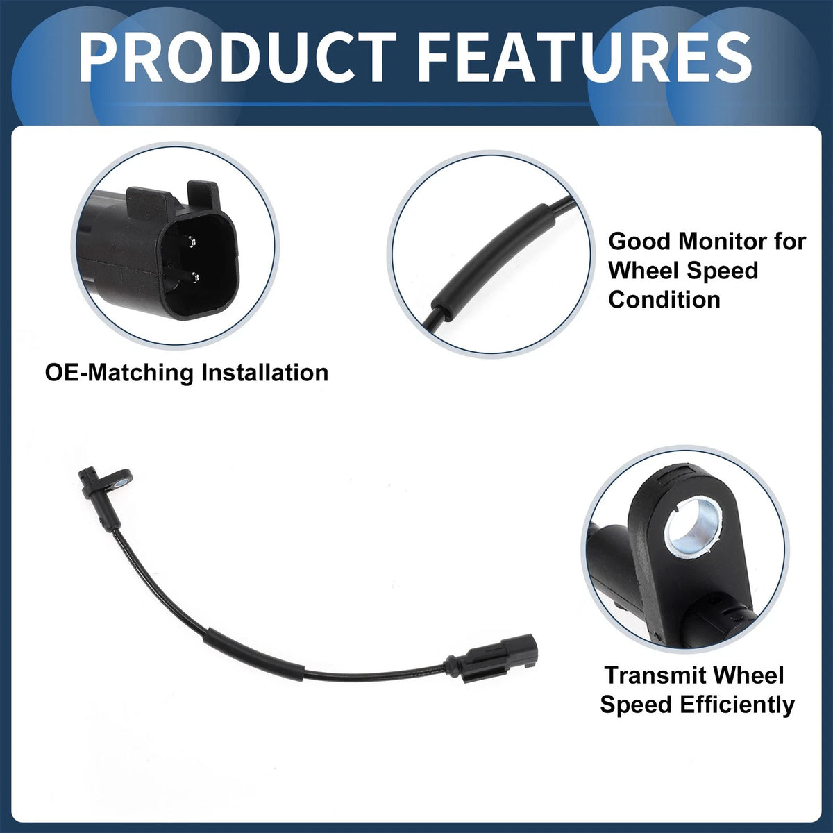 ABS Wheel Speed Sensor for Ford Transit 150 (2015–2023) No.BK3Z2C204B