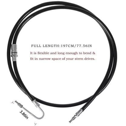 Power Trim Hydraulic Pump Hose for Volvo Penta DPH DPR (Fits 21721548)