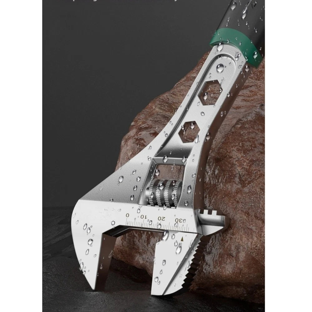 Adjustable Wrench Set 6 in 8 in 10 in Dual Function Chrome Vanadium Steel