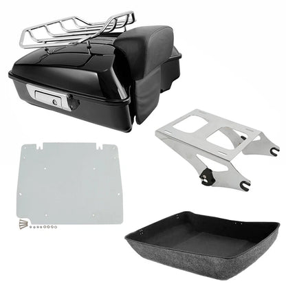 Chopped Trunk Mount Rack Base Plate for Harley Electra Street Glide (2014–2026)