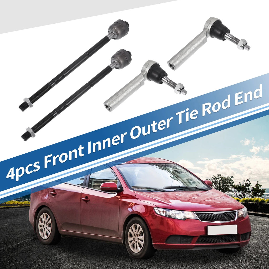 4pcs Front Inner Outer Tie Rod End Links for Cadillac Escalade (2007–2020)