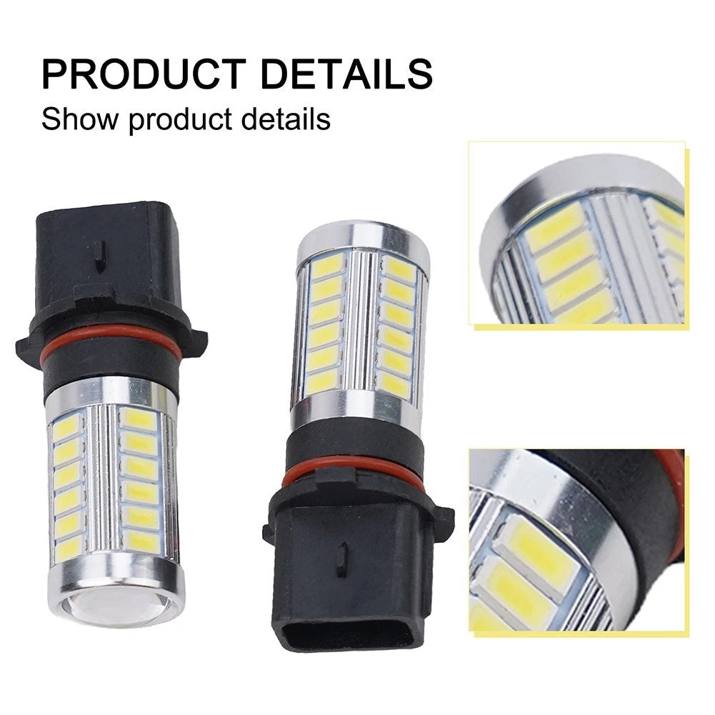 2X P13W White LEDs for Audi A4 B8 (2008–2016) Fog Lights & DRL