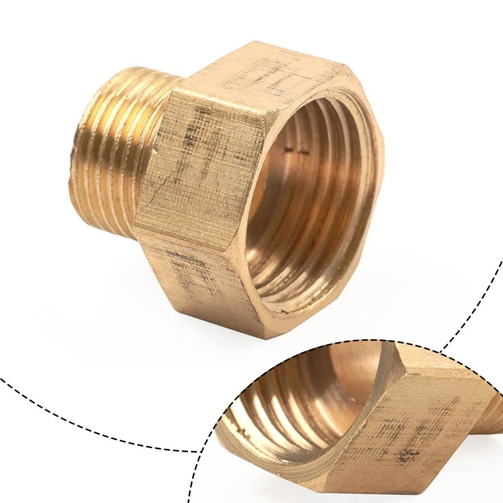 Brass G 1/2 Female To G 3/8 Male Pipe Reducer Threaded Adapter Fitting