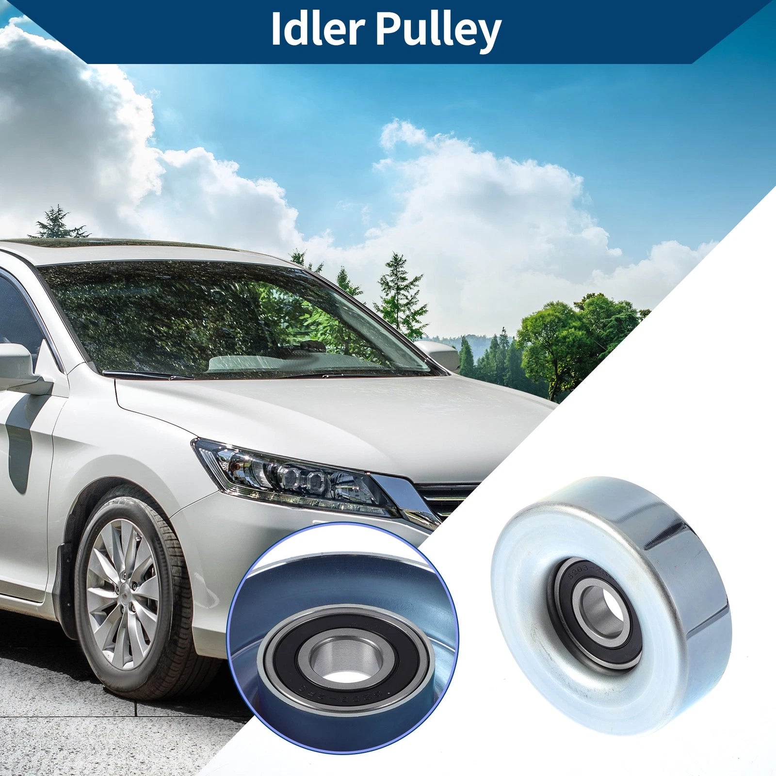 Drive Belt Idler Pulley Replacement for Honda Fit (2006–2008)