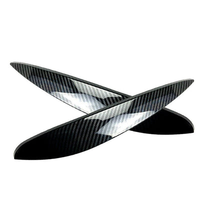 Carbon Fiber Look Headlight Eyelid Trim for Benz Smart (2014–2023)