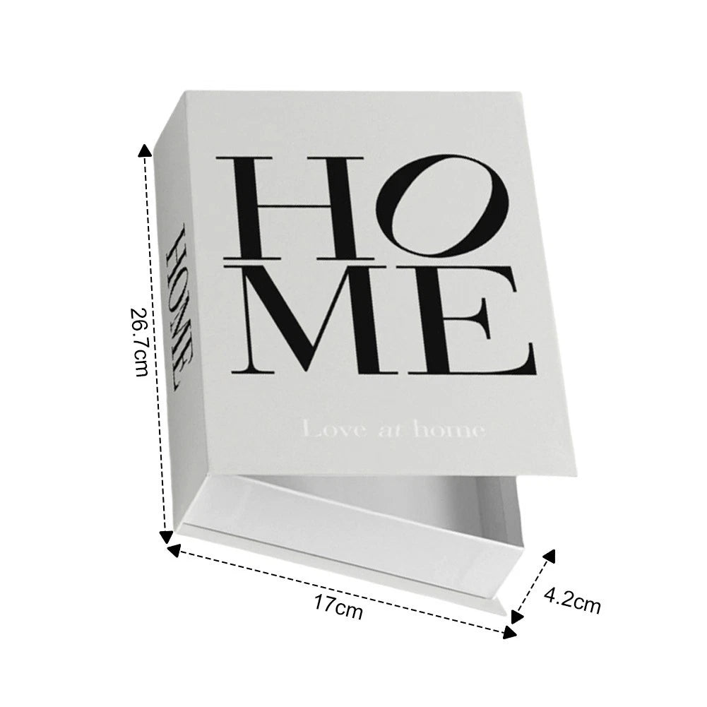 3 Pcs Magnetic Closure Book Box Set for Home Decor Organization