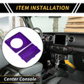 Cigarette Lighter USB Socket Panel Cover Trim for Jeep Wrangler JL (2018–2024) Purple