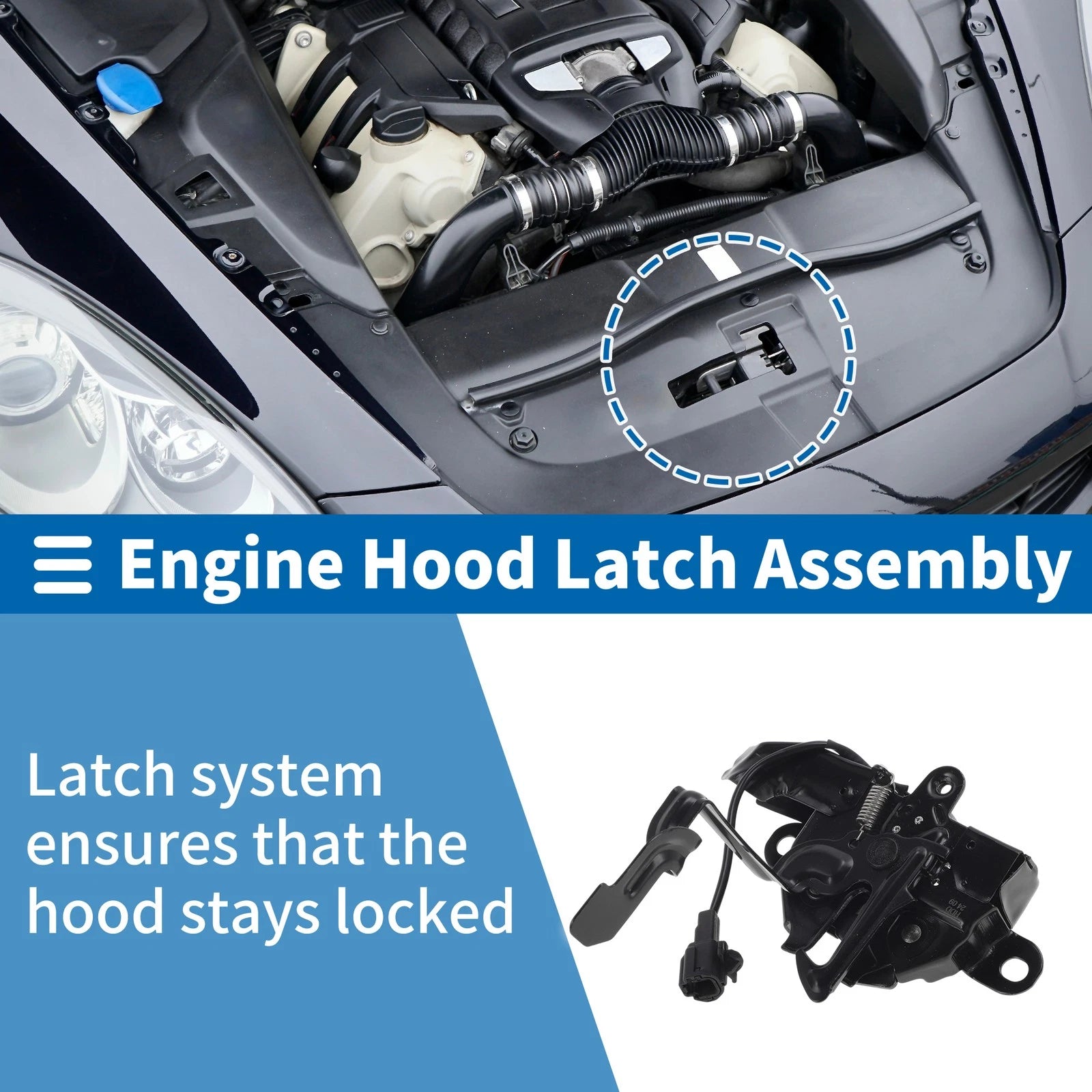 Hood Latch Assembly Replacement for Toyota Tacoma (2016–2023)