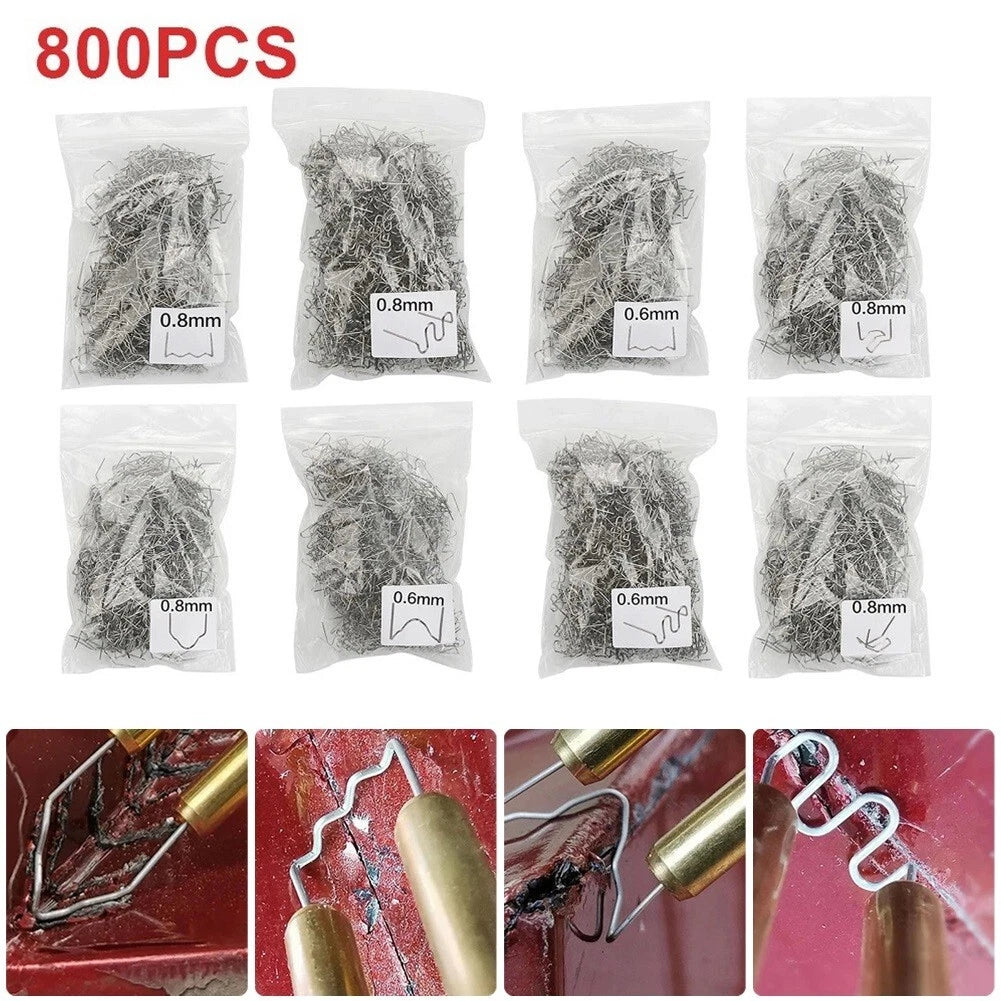 800 PCS Plastic Repair Welding Nails for Car Bumper (Universal)