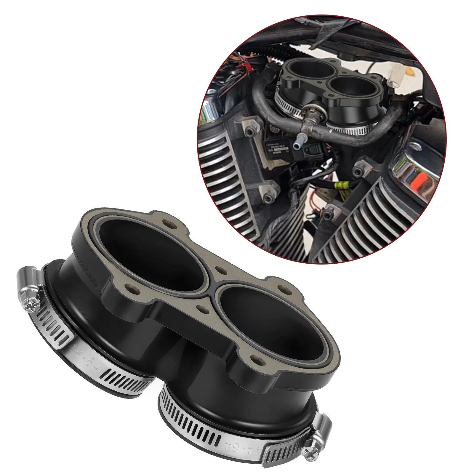 Throttle Body Adapter for Polaris Victory Hammer Kingpin Vegas (2003–2017)