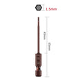 Set of 4 Magnetic Hex Screwdriver Bits 65mm for Power Tools