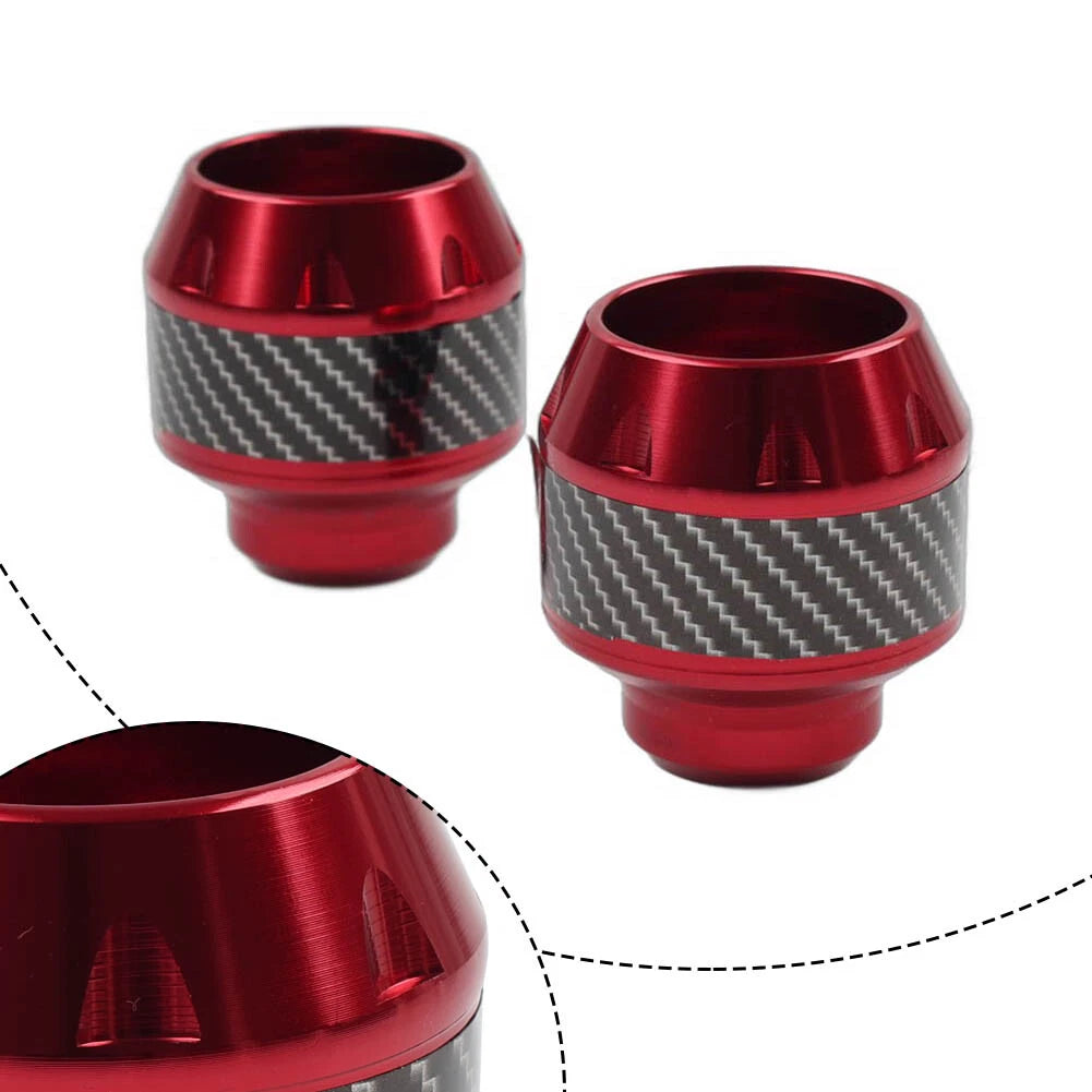2x Motorcycle Red Front Fork Frame Sliders Crash Protection Engine Collision