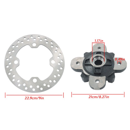 Front Wheel Hub Bearing Studs Brake Rotor for Polaris Ranger 570 900 1000 (2013–2019)
