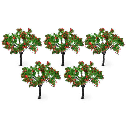 20x Flower Model Tree Miniature Garden Plants Sand Table Decor HO OO Scale 6.5cm