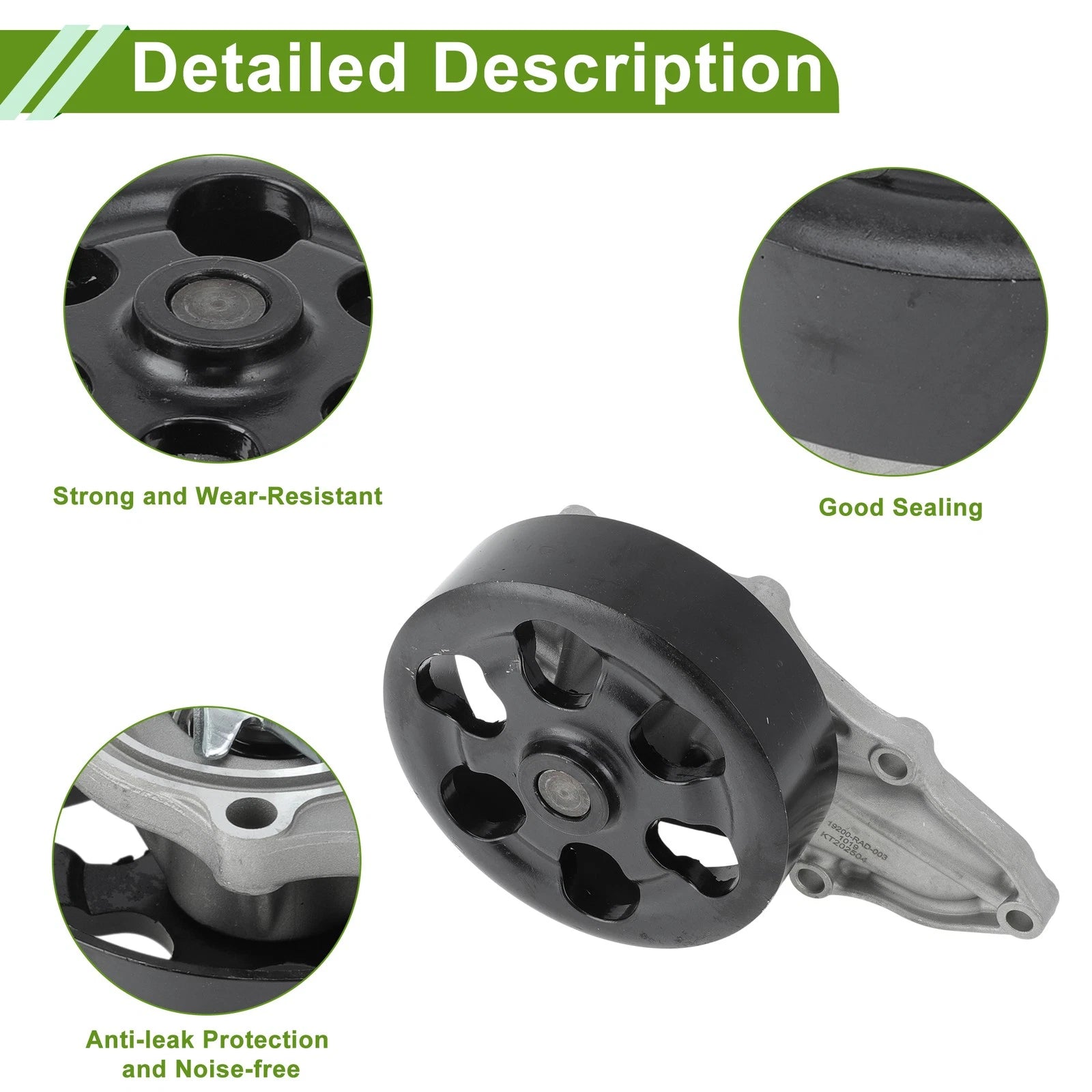 Engine Water Pump Replacement for Honda Accord 2003-2007