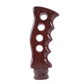 Universal V2 Slotted Pistol Grip Manual Gear Shift Knob Wood