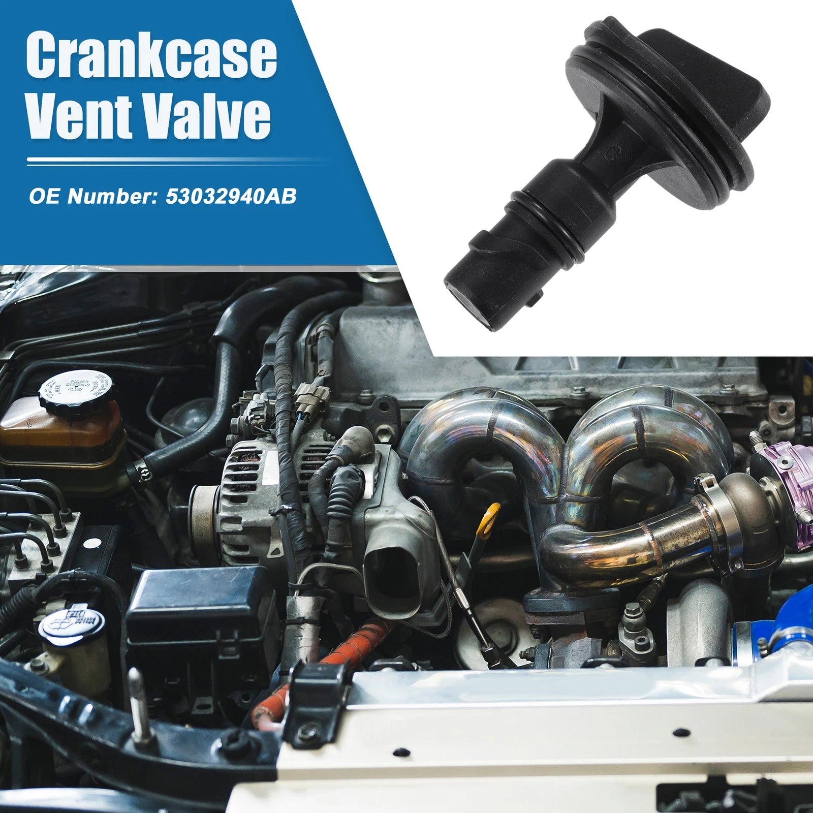 Engine Crankcase Vent Valve PVC Replacement for Dodge Ram 1500 2500 (2011–2018)