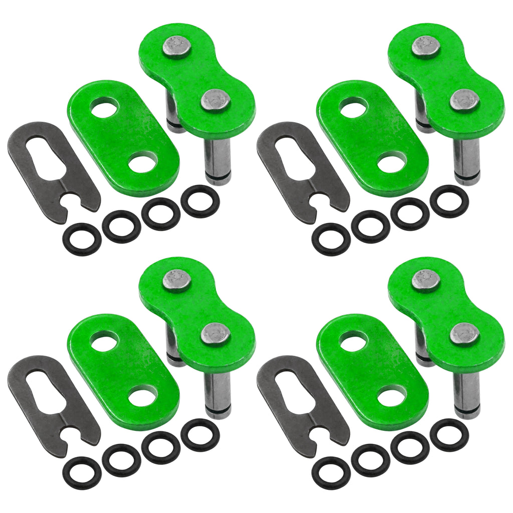Chain Master Link W O Ring Replacement for Motorcycle ATV Bike (Green)