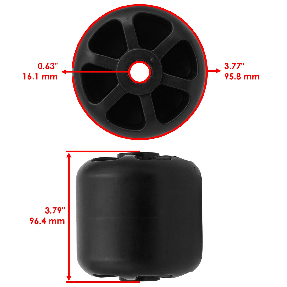 Deck Wheel Replacement for John Deere 62 72 1504 1505 1550 1570 (2004–2004)