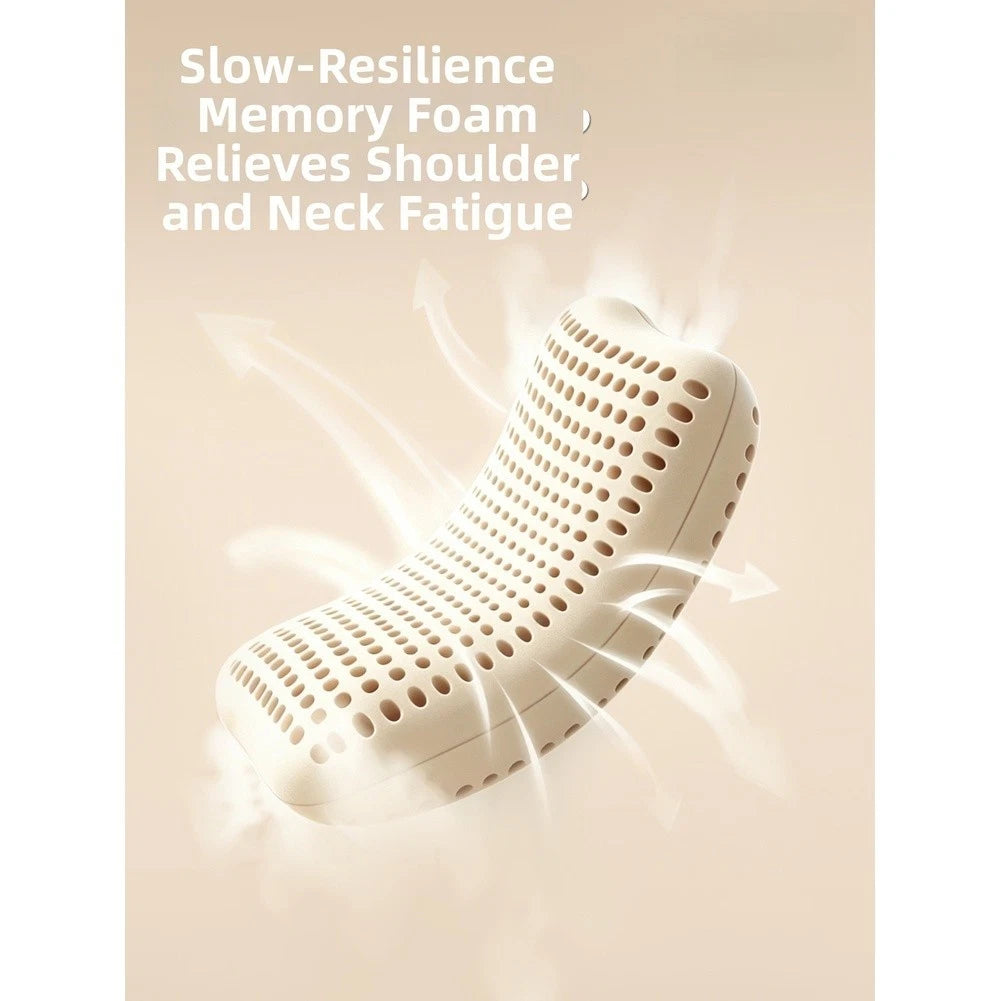 Portable Memory Foam Outdoor Travel Pillow for Camping Neck Support