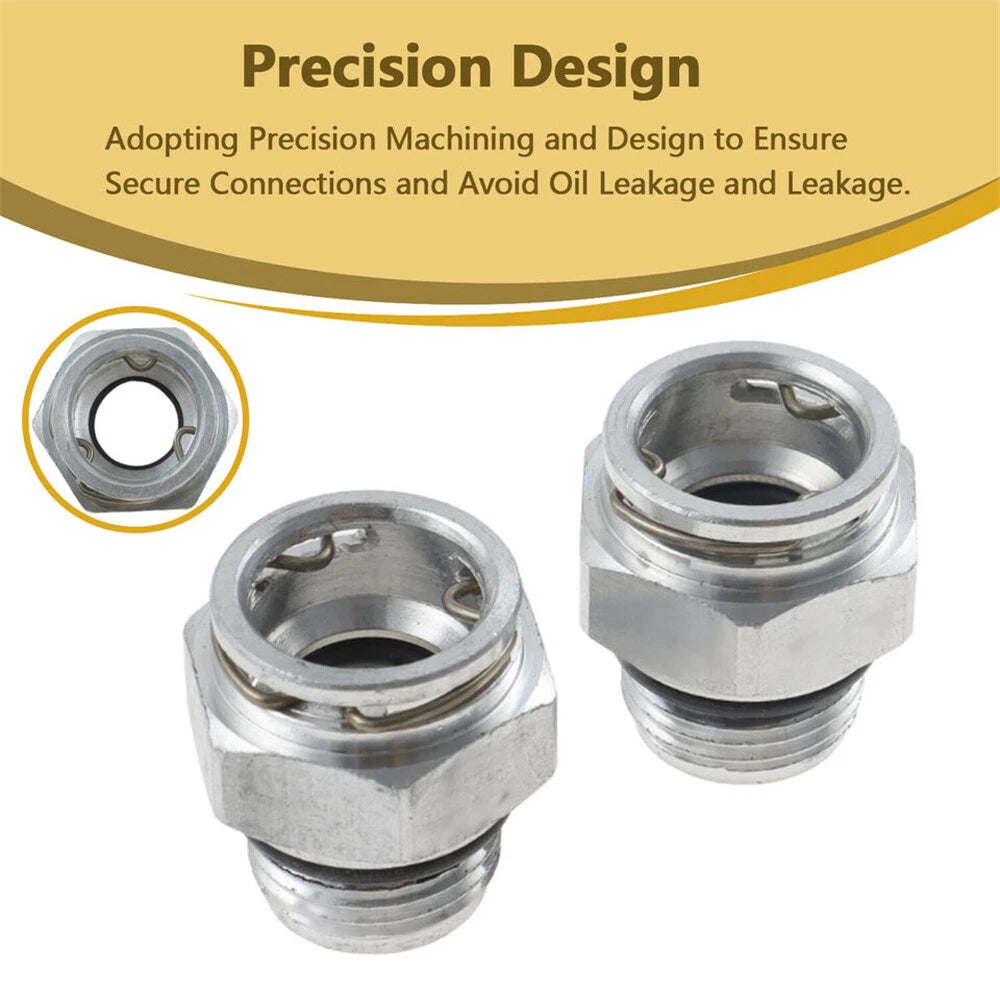 2X Quick-Connect Transmission Cooler Line Fittings for Dodge Chrysler Jeep (52108844AA)