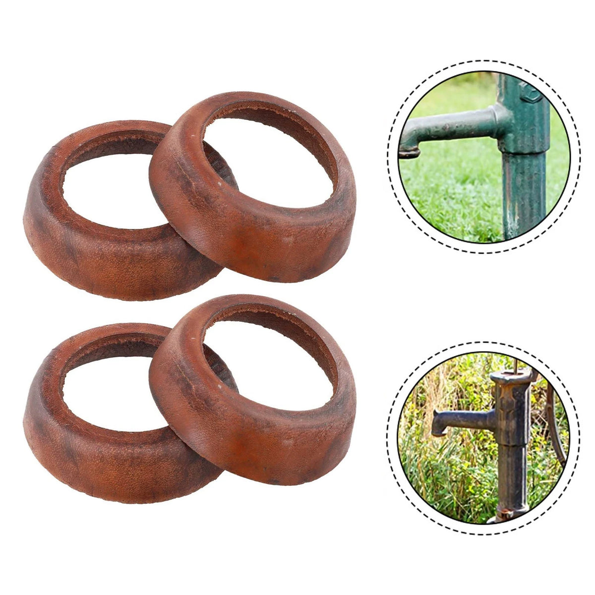 Pack of 4 Handle Pump Leather Cuffs for Model 75