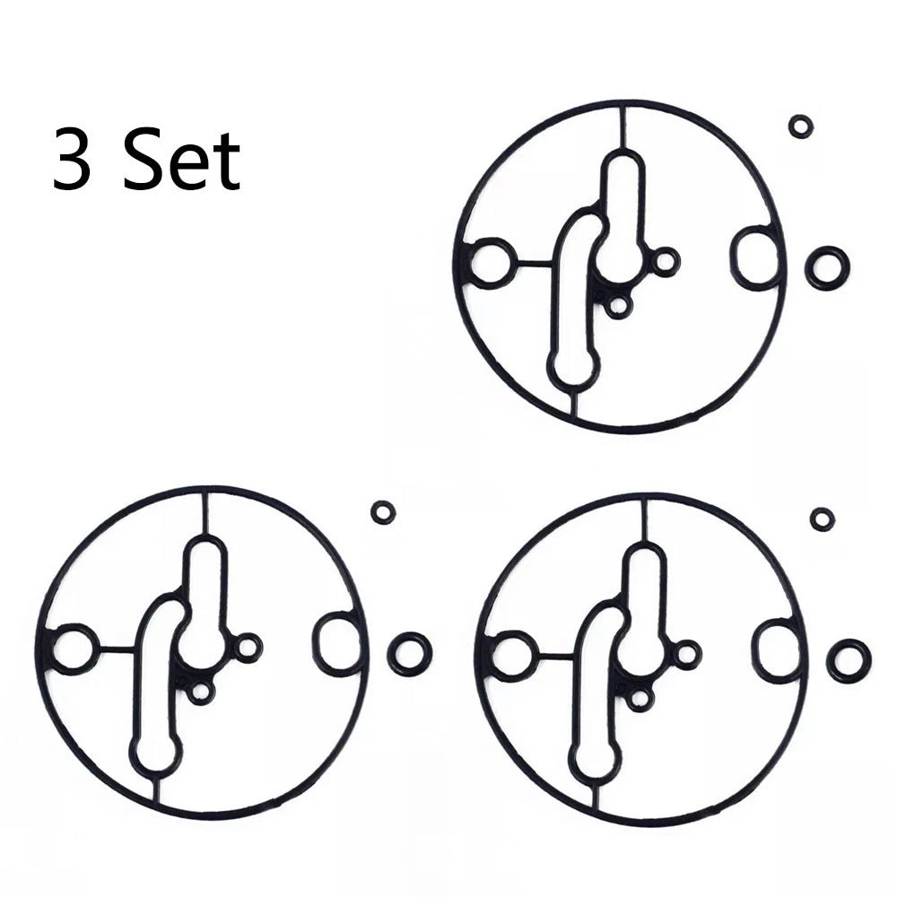 Set of 3 Carburettor Float Bowl Gaskets for Nikki Briggs & Stratton (N/A) 698781 796184 799727