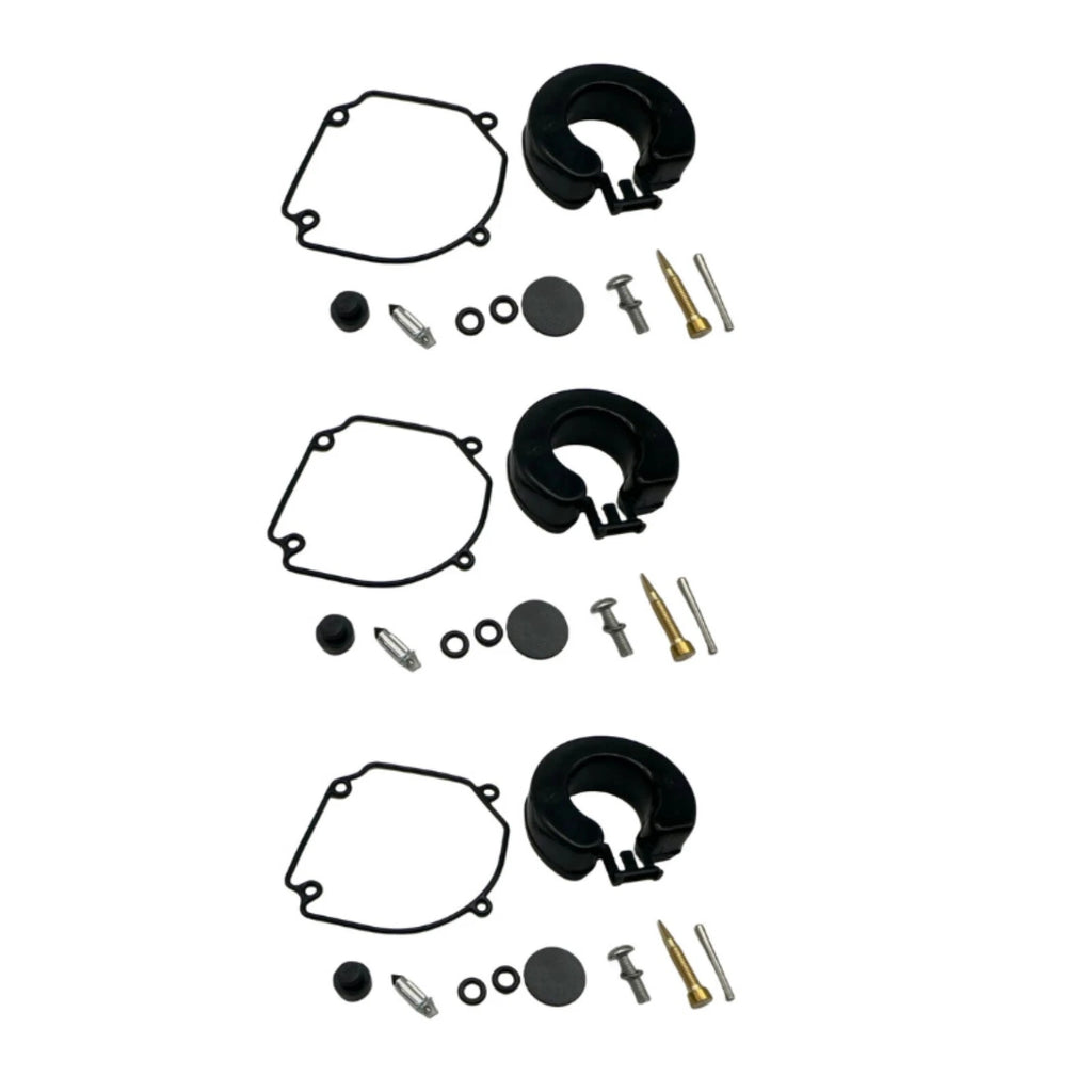 Set of 3 Carburetor Kits for Tohatsu 25-30 Hp (Replaces 346-87122-0)