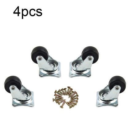 Set of 5 Casters 7/16 x 7/8 Inch Polyurethane for Home Office