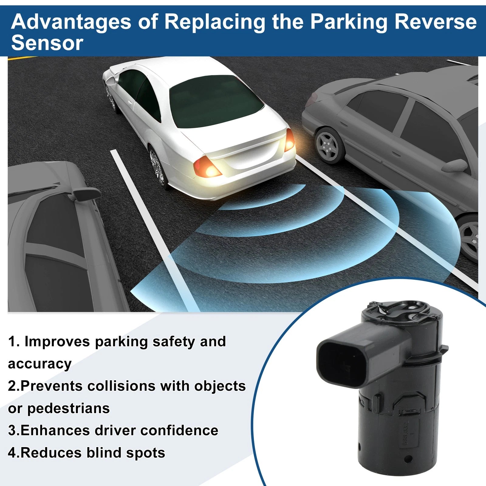 Reverse Backup Parking Sensor No.3M5T15K859C for Ford Focus Mk3 (2011–2018)