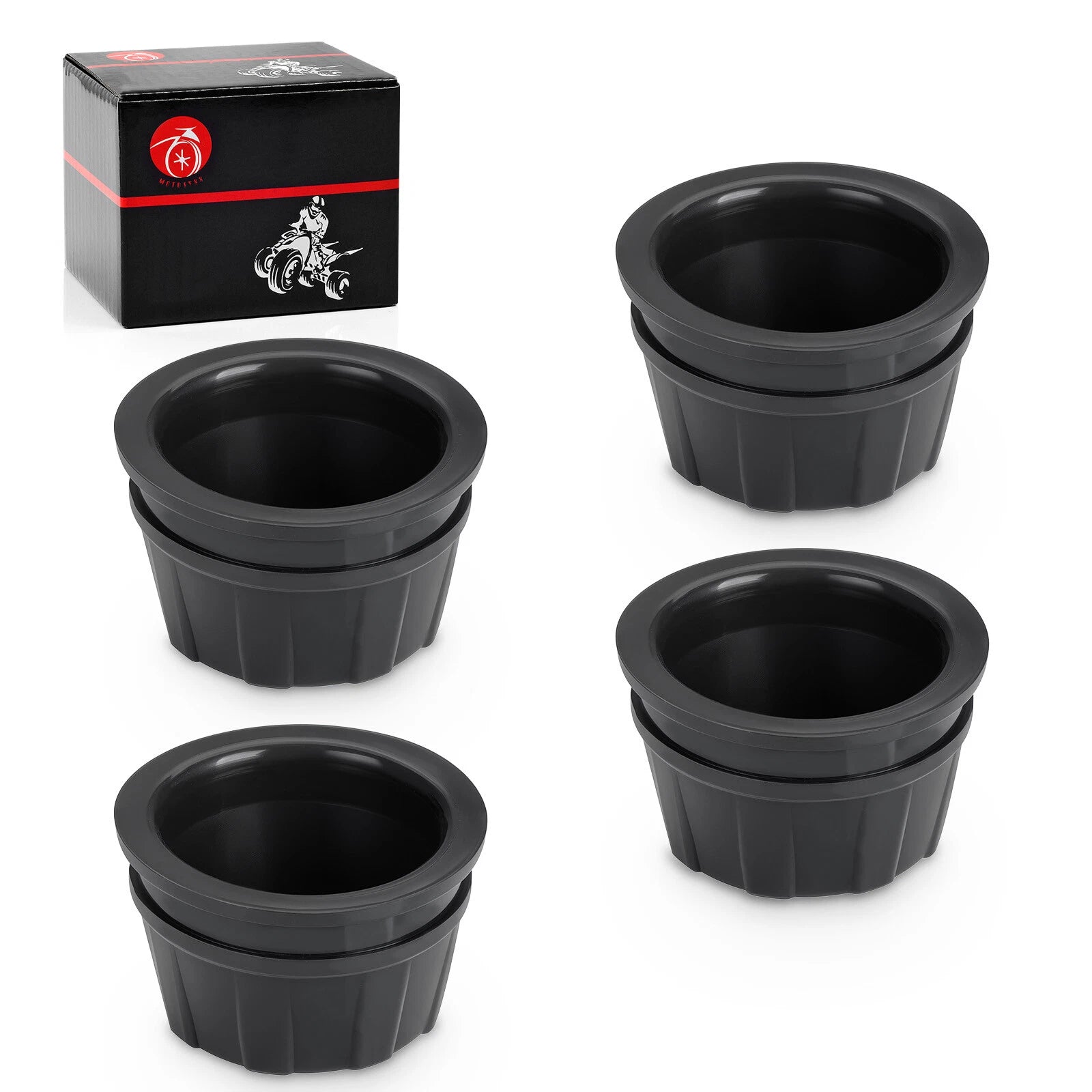 Set of 4 Wheel Center Caps for Honda Rincon 680 TRX680FA TRX680FGA