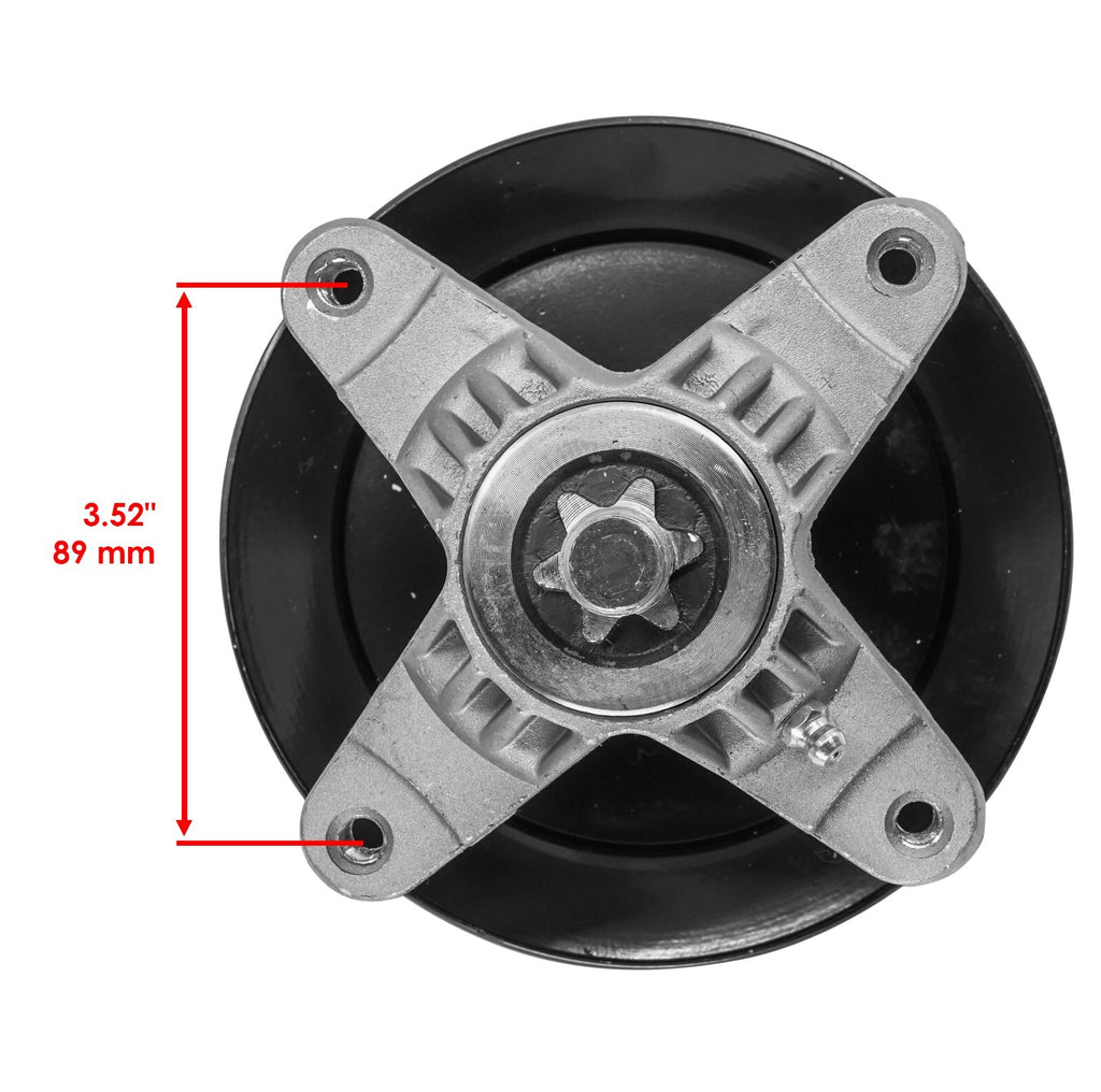 Deck Spindle with Pulley Belt for Troy-Bilt Super Bronco Range Rider 42" (2017–2022)