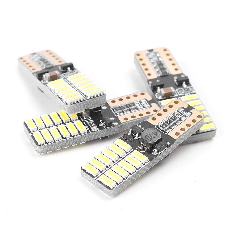 2X T10 W5W 24SMD LED Light Bulbs for Side Marker Lamps (Error Free)