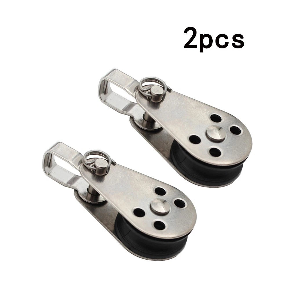 Pulley Anchor Blocks Kit for Boat Canoe (Stainless Steel)